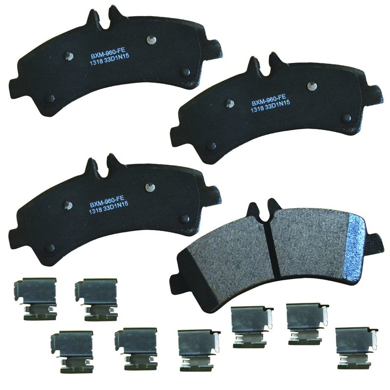 بنديكس Bendix Premium SBM1318 وسادات الفرامل الخلفية شبه المعدنية لنماذج مختارة دودج سبرينتر 3500، فريت لاينر مرسيدس بنز سبرينتر، فولكس فاجن كرافتر فان - Image 1